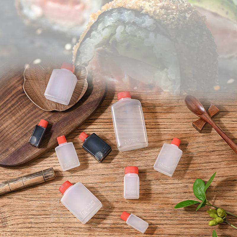 10Pcs 15/30Ml Soy Sauce Bottle Trumpet Seasoning Soy Sauce Vinegar Bottle Tool