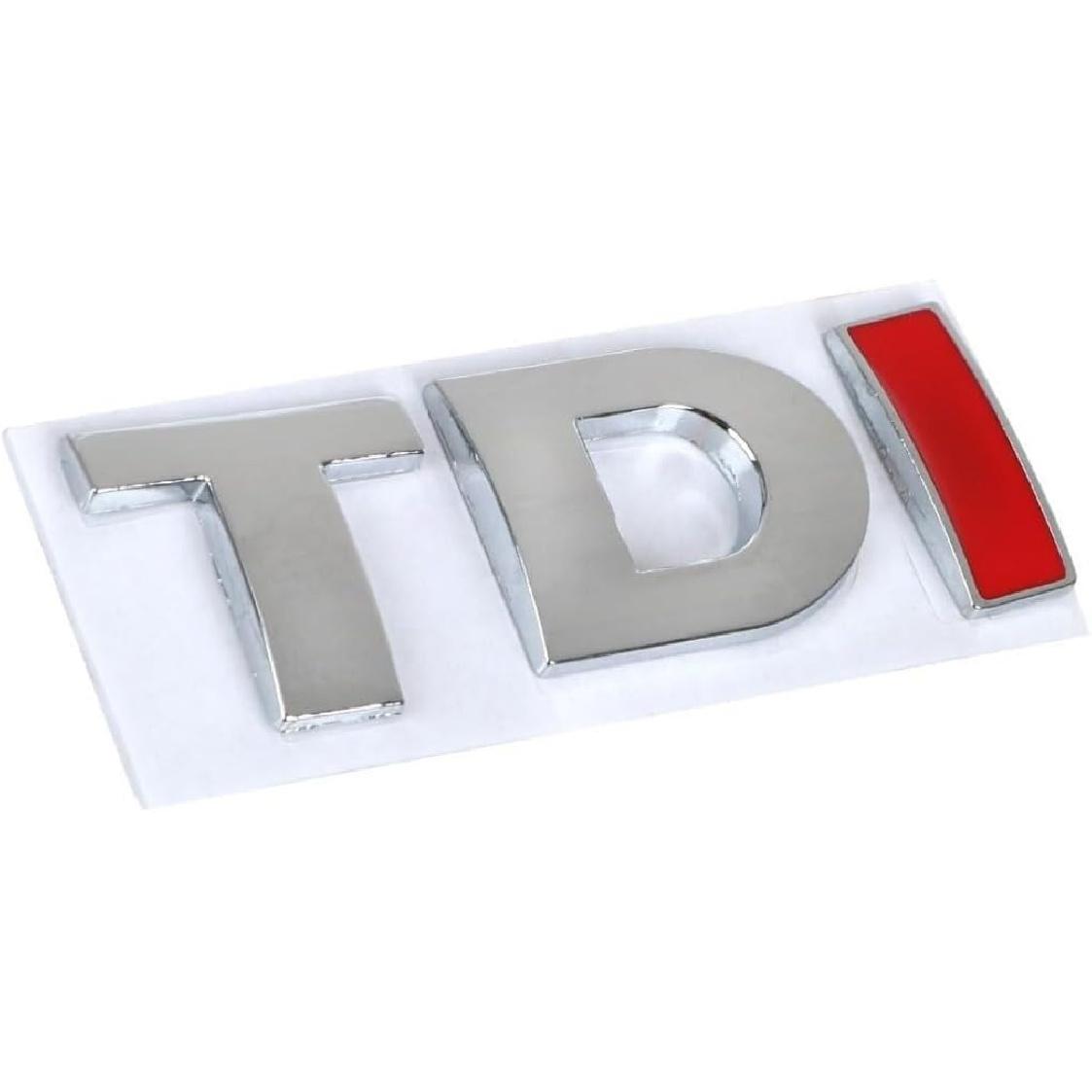 

Наклейка светоотражающая Turbo Direct Injection для 3D-металлической эмблемы TDI (Все красные,TDI) Наклейки на значки(Хром красный красный) TDI