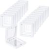 20pcs White Black Transparent Floating Display Box Plastic Film Jewelry Packaging Box Jewelry Necklace Ring Collect Storage Box