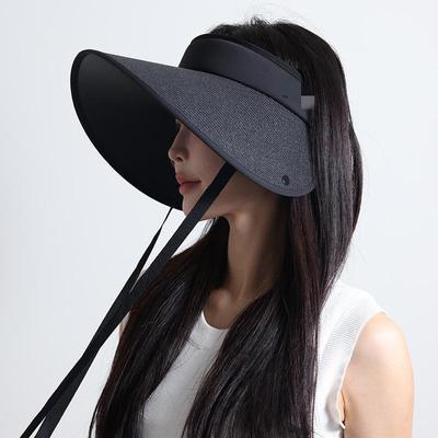 Ajouter pare-soleil à visière chapeau haut de forme vide enfants 2025 nouveau protection du cou été protection UV vide haut pare-soleil pliable aussi