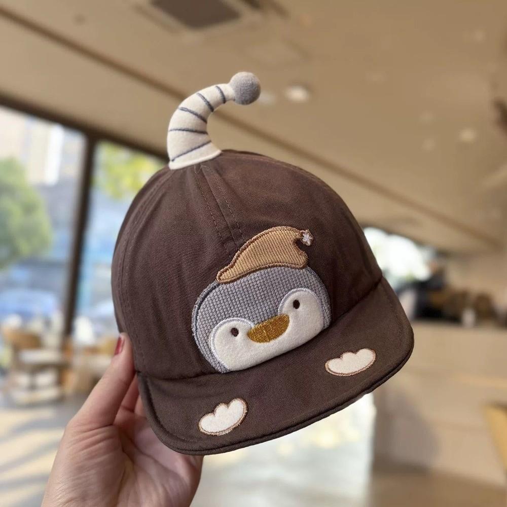 Adjustable Sun Visors Cartoon Penguin Peaked Hat Cute Baseball Cap for Spring Summer