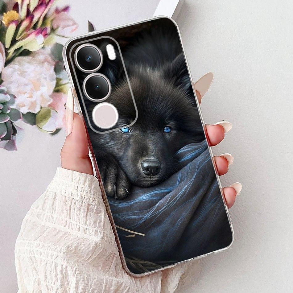 For Vivo Y19S V2419 Cool Dragon Tiger Painting Phone Case For Vivo Y19s Y 19S 4G Soft Silicone TPU Cases