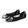 Spring and Autumn Flying Single Shoes Doudou Flat Bottom Floating Shoes Round Head Boat Shoes Knitted Flying Thread