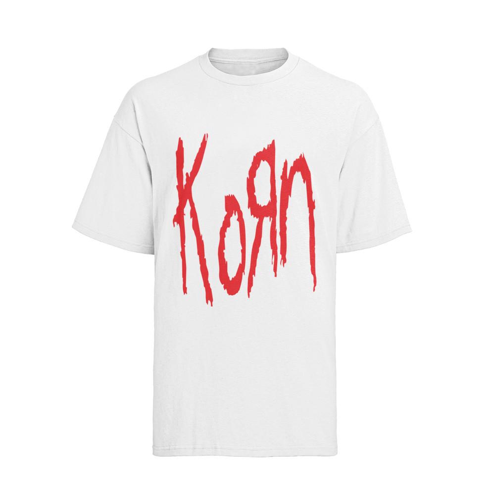 Korn Stylized David Brian Bands Music Rock Grunge 80s Mens Organic T-Shirt S-XXXL