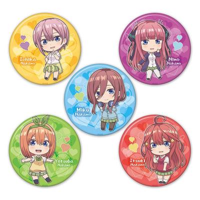 The Quintessential Quintuplets Trading Badge Box Product 1 Box  5 Badges, 5 Types In Total
