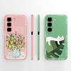 For Infinix Hot 50 Pro Plus Case Aesthetic Style Cover For Infinix Hot50i Full Protection Back Cover Soft Liquid Silicone Bumper