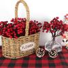 Artificial Flowerplant Holly Little Red Fruit Wholesale New Year Christmas Home vase livingroom Wedding Holiday Party diy Decor