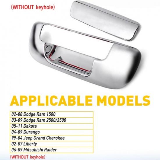 Chrome 1x Tailgate Rear Door Side Handle for Dodge 2500 Ram 1500 3500 2000-2008