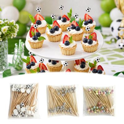 100 Pcs Baseball Toothpicks 4.7 Inch Decorative Food Picks Long