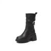 Fashion Booties Women Boots Low Heel New Short Boots Women Chunky Heel Belt Short Boots Boot Liners for Women Shoes