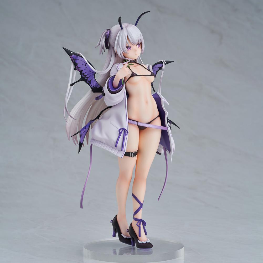 Anime Bechuania Figure Butterfly Girl Standing Desktop Ornament PVC Action Adult Figure Connecting Bechuania Model Gift Toy 23cm