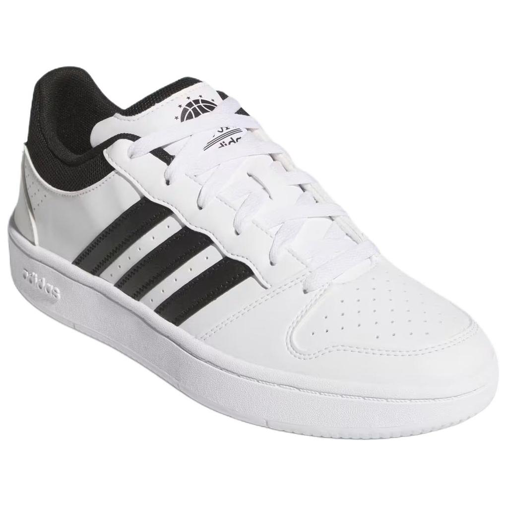 Adidas HOOPS Breathable Skateboard Shoes Unisex White Black KI1057