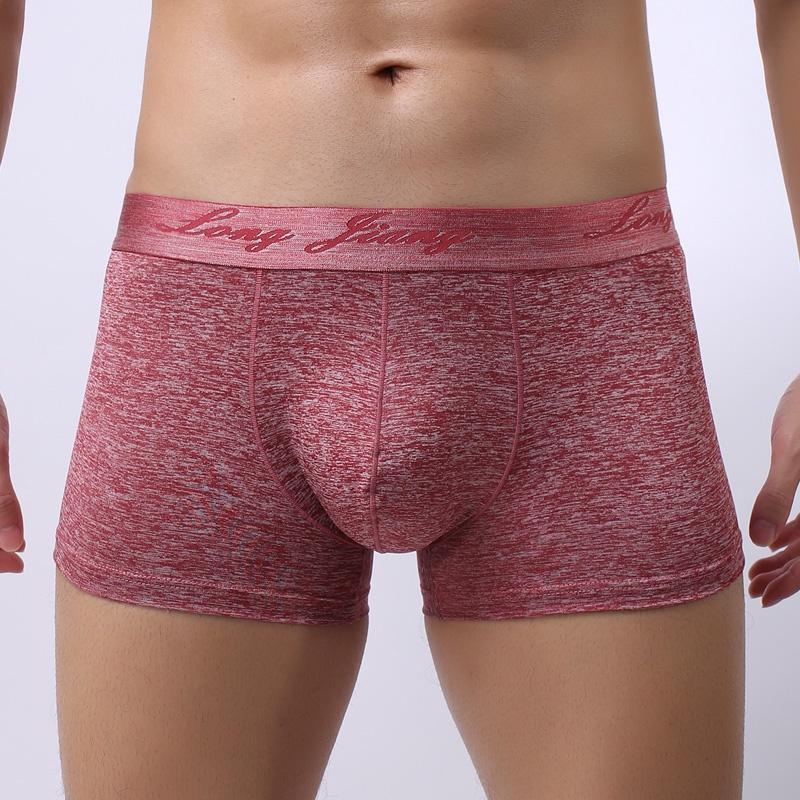 Cuecas Boxers Masculinas Premium Respiráveis Confortáveis Com Bolsa Luxuosa E Design de Boxer Elástico