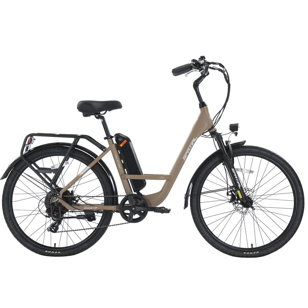 SPATIAL Elite Dames Multi-Terrain Elektrische Fiets Met Kinderzitje 250W Motor 36V13AH Batterij 26 Inch Wegbanden Elektrische Fiets Buiten Rijden E-Bike