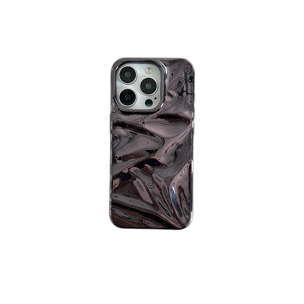 3D Electroplated Water Ripple Pattern Phone Case For 17 Air 16 15 14 13 12 11 Pro Max 15pro Soft Shockproof Back Cover
