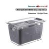 ZISIZ Transparent Kitchen Refrigerator Storage Box with Lid