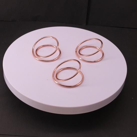 6/12Pcs Golden Napkin Rings Alloy Spiral Design Napkin Holders Buckles Family Dinner Wedding Party Table Decoration