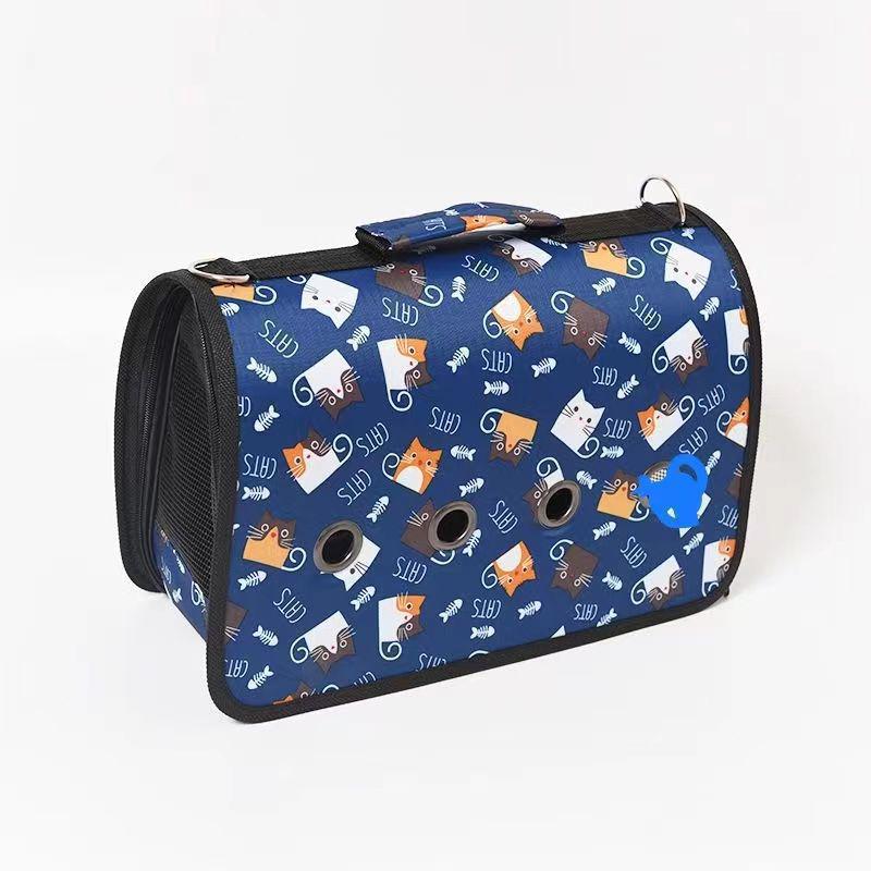 Portable Pet Backpack: Space Capsule for Cats & Dogs No Side Opening [Four-Piece Set]