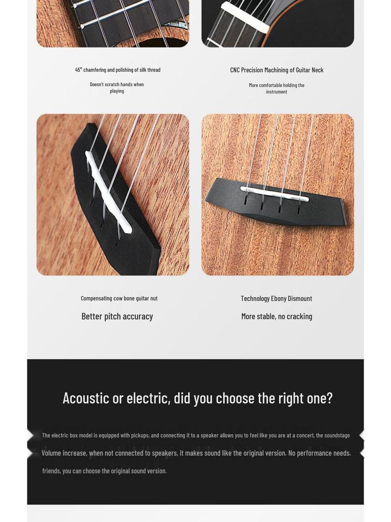 ENYA Mahogany MS All Solid 23" Female Beginner Ukulele