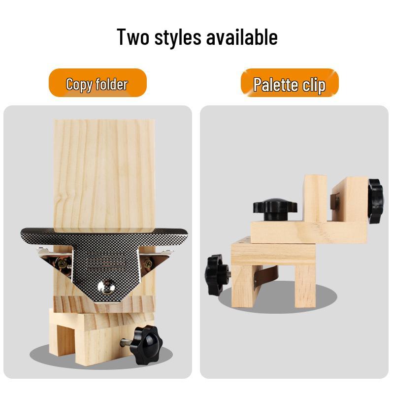 Resim ve Çizim için Çok Fonksiyonlu Ahşap Şövale ve Palet Klipsi