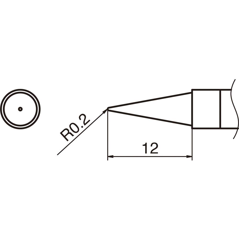 

HAKKO Soldering Tip, BL Type, T36-BL