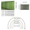 Aluminum Circular Knitting Needles Set Interchangeable 13 Pairs Of 4 Inch Alumina Needles
