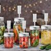 Kit de Jarra de Fermentação Potes de Fermentação de Vidro Pacote com 4 com Válvula de Ar Inteligente Prensador Fermentador Selos de Silicone Para Picles