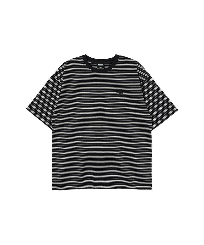 URBANAGE [2Pack] Striped Oversized Short Sleeve_4 Colors (Type A)