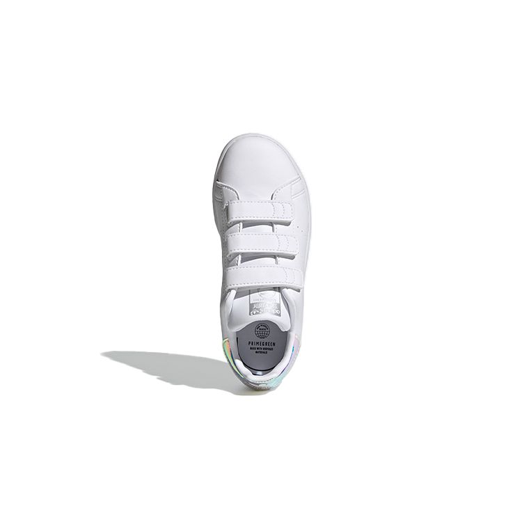 Adidas Stan Smith CF C White Iridescent Kids Sneakers Cloud-White Silver-Metallic FX7539