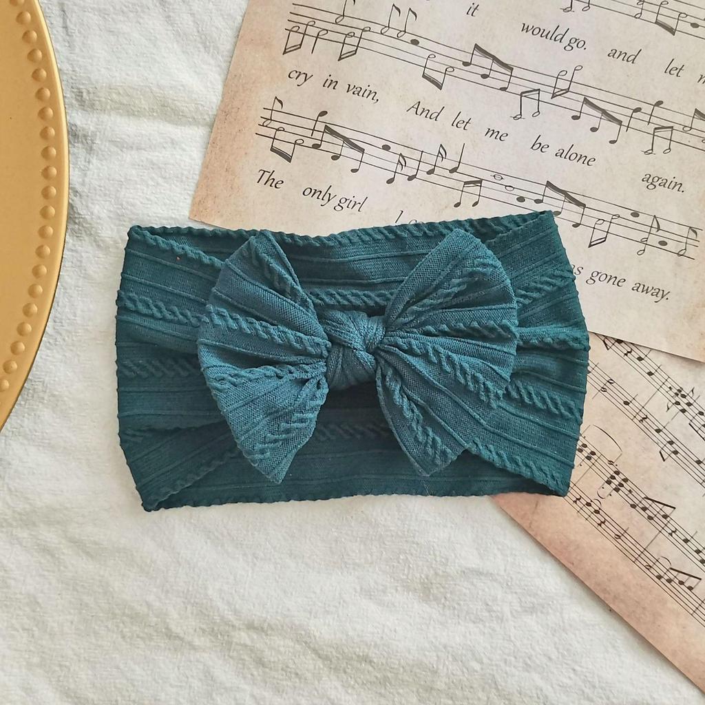 European & American Elastic Nylon Bow Baby Headband Hair Accessories