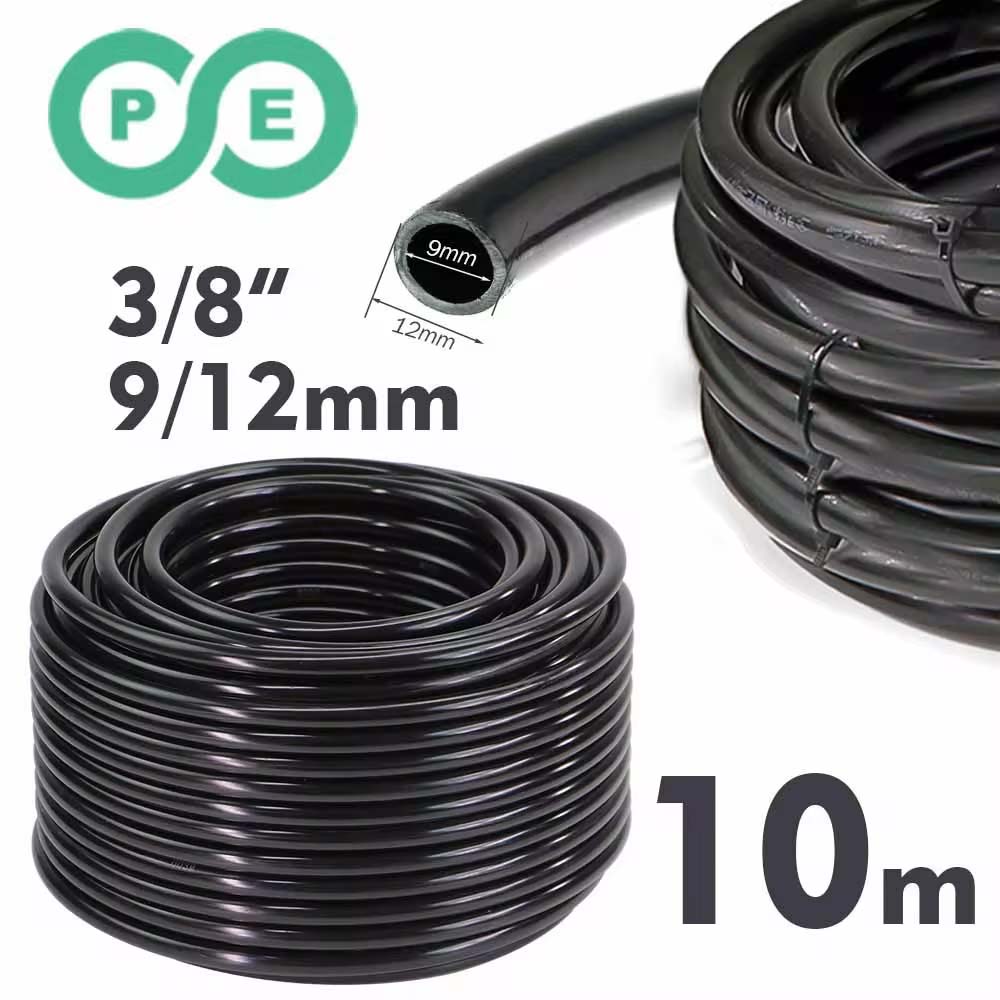 3-way 20/30/50cm Misting Nozzle 360° Bend Atomizer Sprayer Slip Lock Quick Connect 3/8" 9/12mm Garden Irrigation Cooling System