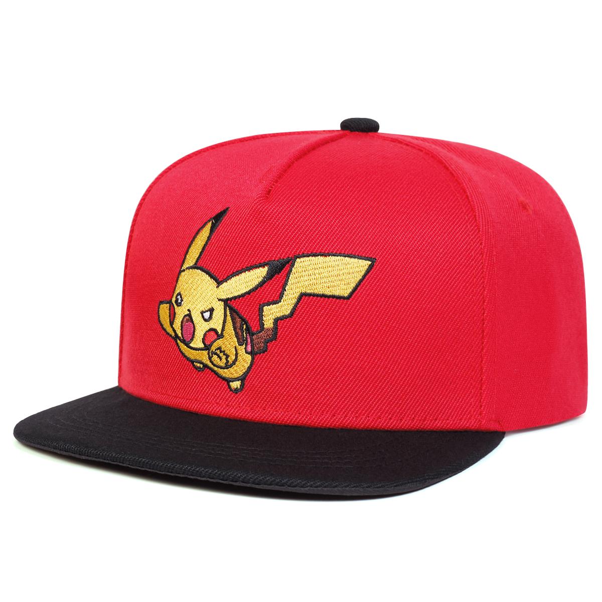 Hat Factory Unisex Anime Cartoon Borduurwerk Verstelbare Hip Hop Baseballpet Flat Top Petten Lente Herfst Outdoor Vrije Tijd Hoeden Reisaccessoires voor Vrouwen Mannen rood