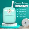 Smartphone IOS Android Digitální instantní fotografická tiskárna Roztomilá přenosná mini BT bezdrátová termální tiskárna