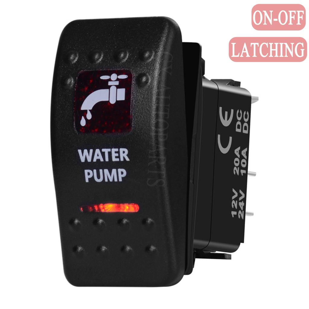 Waterproof Red LED Rocker Switch 12V 24V OFF Road Light ON OFF / ON OFF ON 3 Position Toggle for NARVA Carling ARB Style 4x4 Battery Switches5