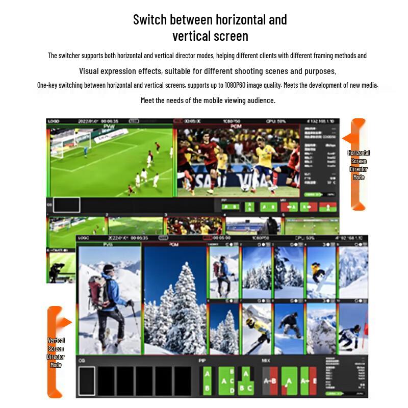 Jiashiying R10PRO 8-Channel SDI HD Live Streaming Switcher