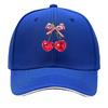 Pink Bow Red Disco Ball Cherries Graphic Sandwich Baseball Cap Unisex Women Sun Cap Outdoor Workouts Hat