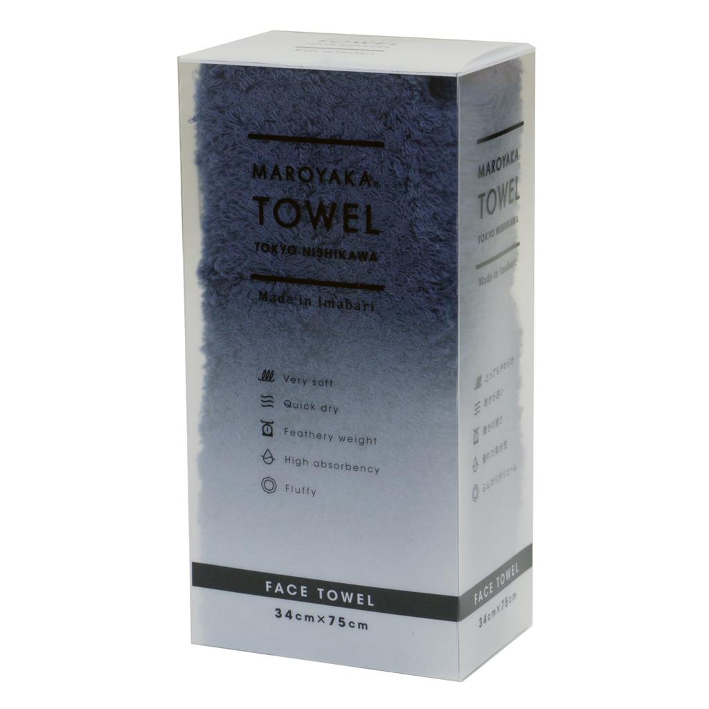 Nishikawa Imabari Face Extra Soft Made in TT28150643NV Towel, Fluffy, Yarn, Quick-Drying, Lightweight, Smooth, 100% Cotton, Japan, Navy,