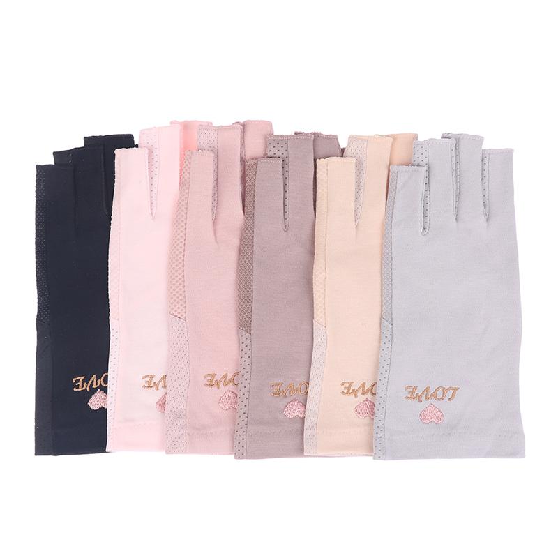 1 Pair Anti Uv Nail Gloves Uv Gel Shield Glove Fingerless Manicure Nail Art Tools Led Lamp Nails Dryer Radiation Hand Gloves