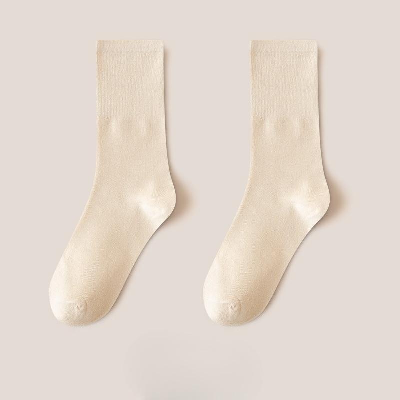 Ladies Spring and Autumn Month Loose Mouth Long Tube Pile Cotton Socks