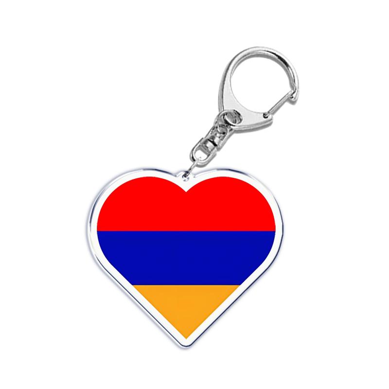 France Scotland Germany Country Love Heart Keychains Ring for Accessories Bag Pendant Key Chain Llaveros Ewelry Fans Gifts