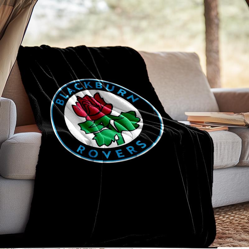 Blackburn Rovers Blanket Outdoor Flannel Blanket for Camping, Hiking, Garden Parties, Picnic Essentials,gift for Family and Friends