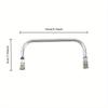 1pc DIY Aluminum Handbag Frame - Square Wallet Holder with Internal Tubular Support, Secure Kiss Closure for Purse Making, Craft Purse Hardware