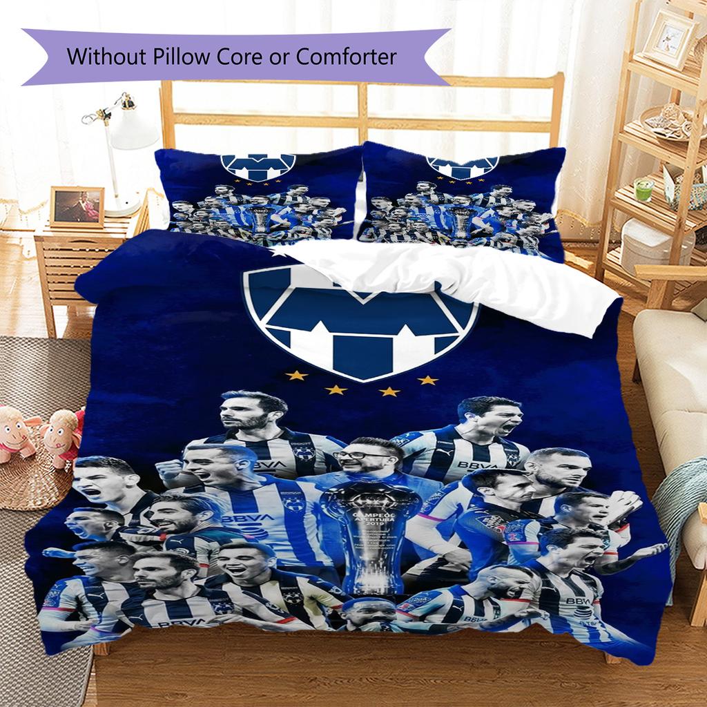 CF Monterrey Pattern Bedding Set Quilt Cover Pillowcase Home Decor Gift (1 * duvet cover + 2 * pillowcase, without core)