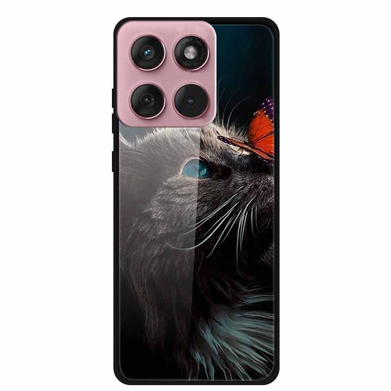 For Motorola Edge 60 60s 5G Case Hard Back Cover Tempered Glass Case For Motorola Edge 60 Fusion Phone Case Soft TPU Bumper Para