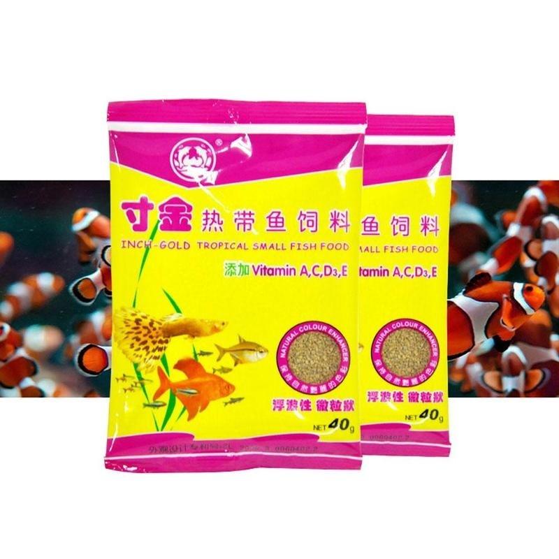 inch gold tropical small fish food