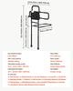 VEVOR Bed Rails for Elderly Adults Bed Side Assist Rail with Floor Support, Motion Sensor LED Light, 136kg Dual-Handle Support