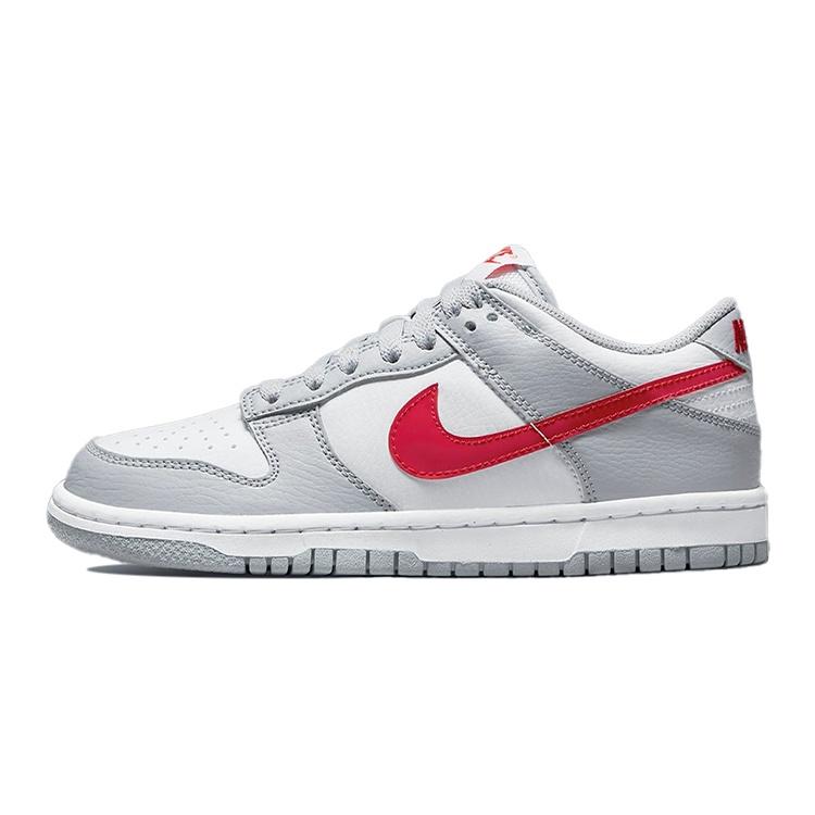 (GS) Nike Dunk Low  Grey Red  Kids  DV7149-001 EU 38