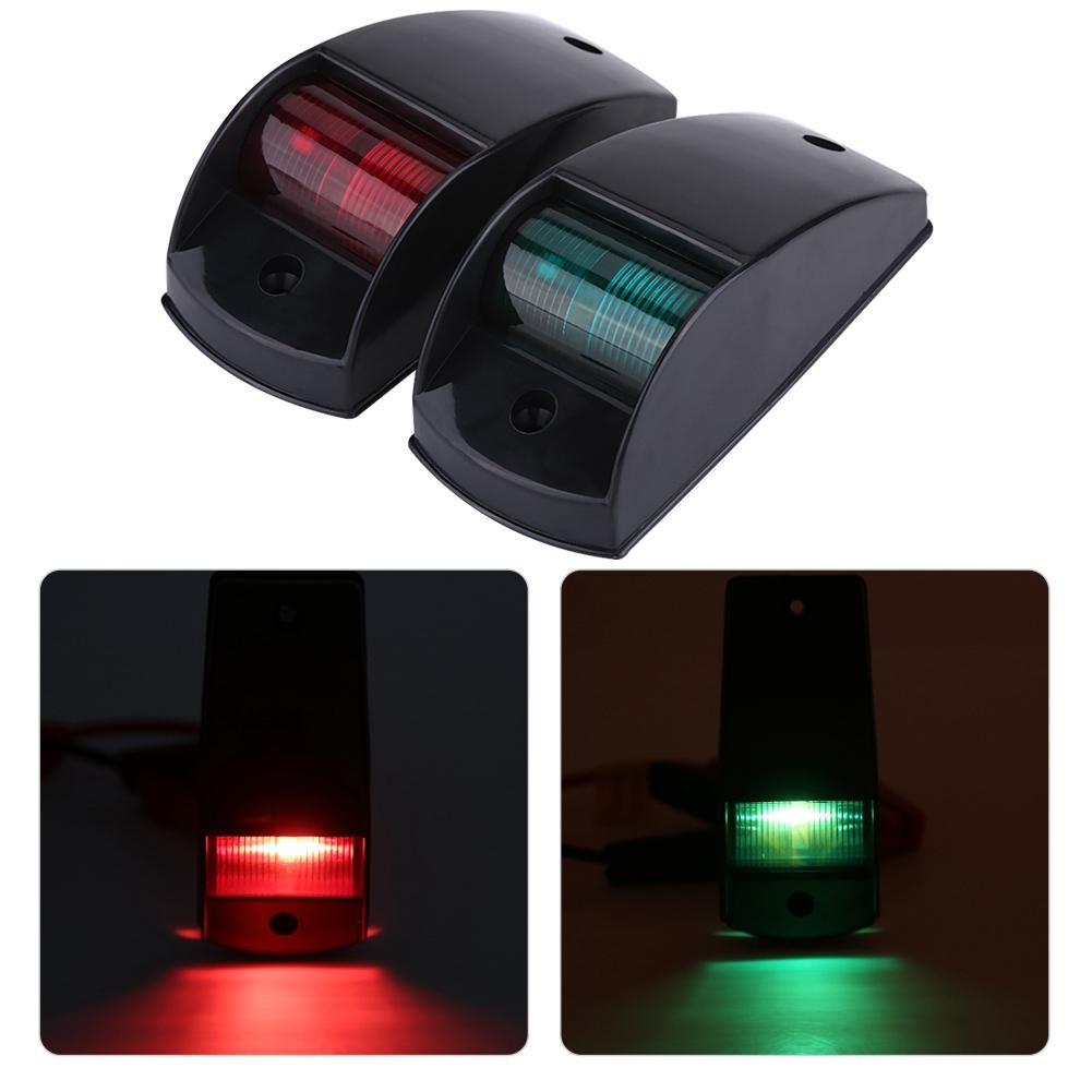 1 Paar 12V Rot & Grün Navigations-Signal-Glühbirnen Lichter Lampe für Marineboot Yacht