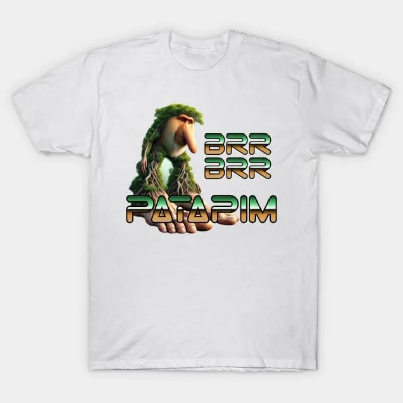 

2025 Italian Brainrot Tralalero Tralala Tung Tung Tung Sahur Bombardiro Crocodilo Funny Meme T-Shirt Men Women Tees Y2k Tops S чёрный