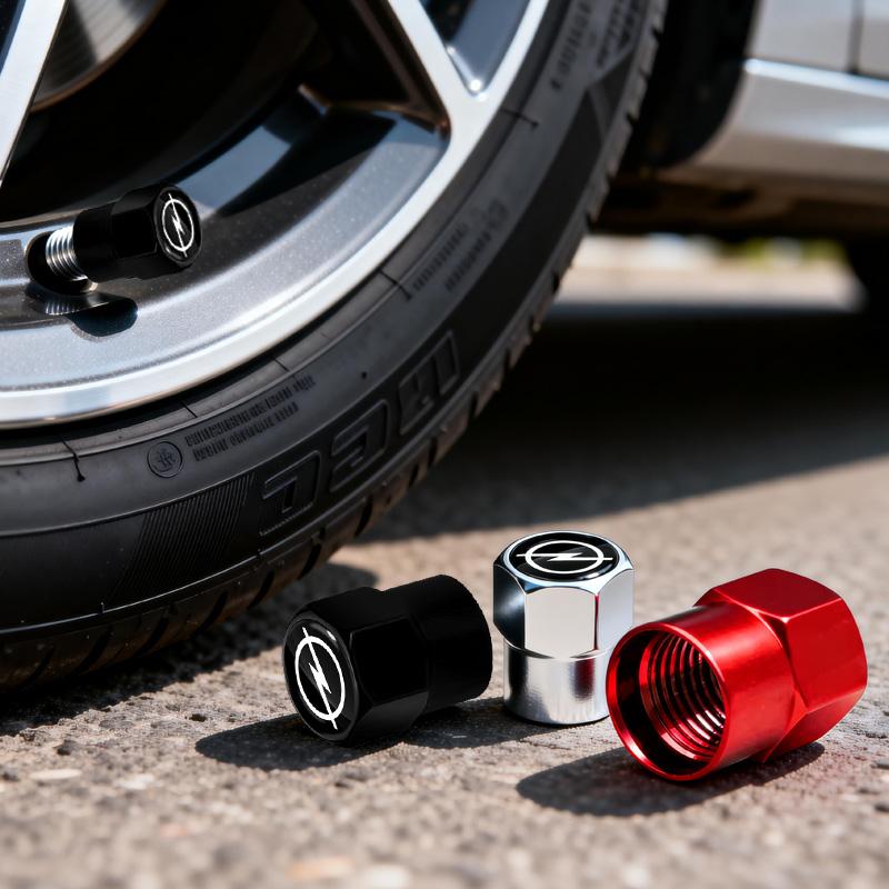 4PCS New Metal Car Wheel Tire Valve Air Stem Cap For Opel Corsa Astra Insignia Vectra Zafira Meriva Mokka Grandland Vivaro